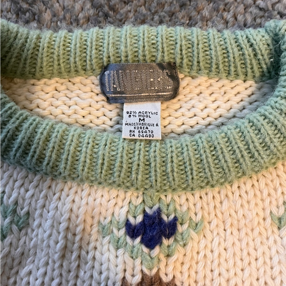 Tamgiers Multicolor cottagecore Nordic Pattern Sweater - Picture 4 of 5